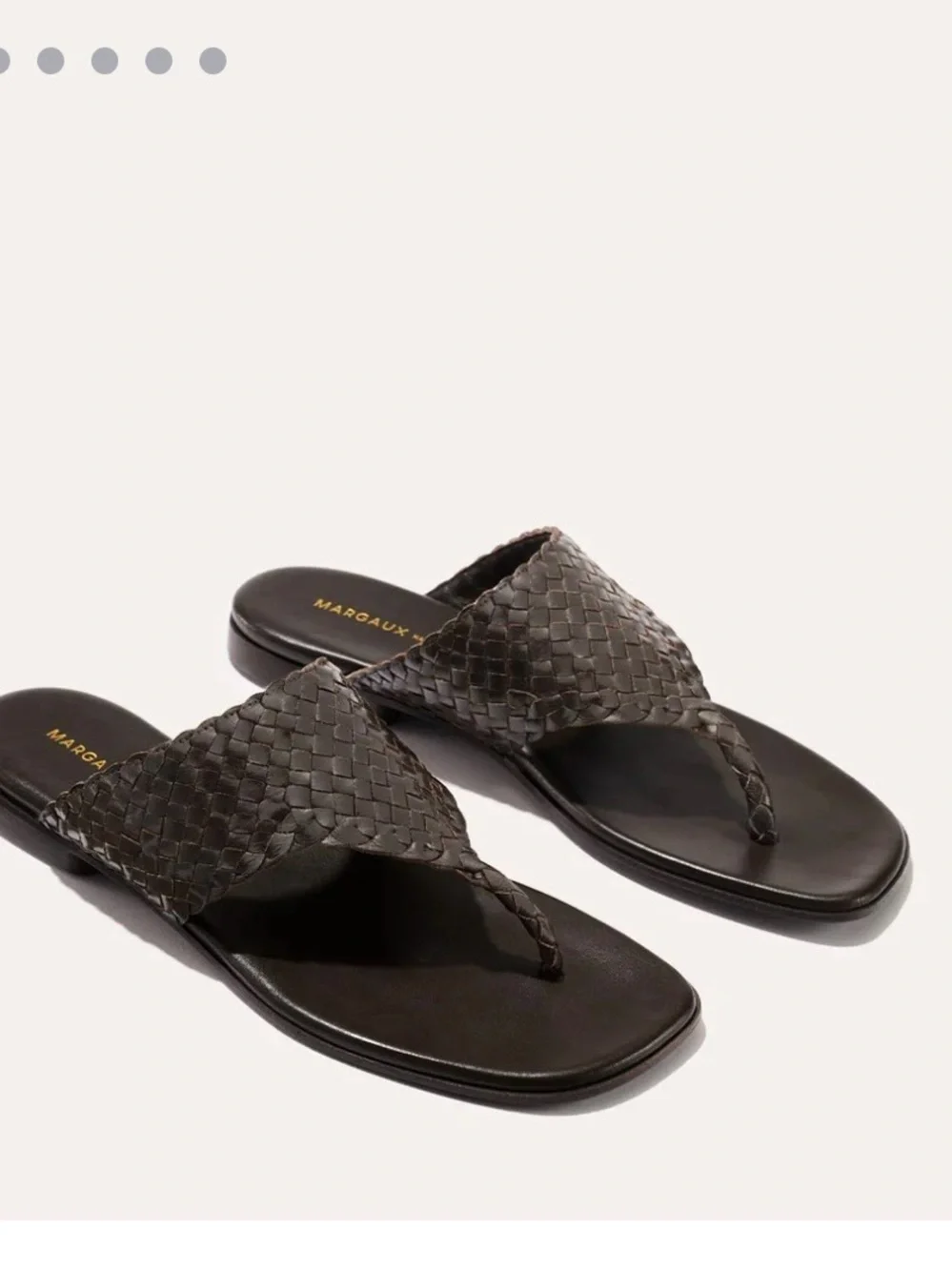 Margaux The Deia in Woven Espresso Leather - Picture 1 of 6